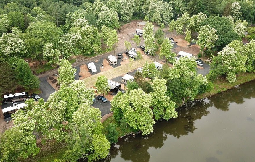 Locust Lake State Park Campground, Pennsylvania, USA